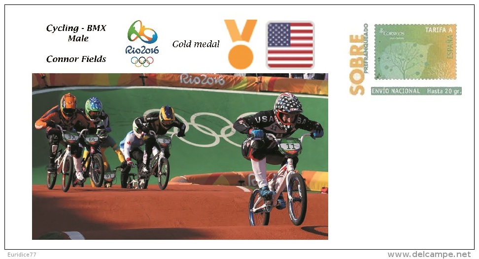 Spain 2016 - Olympic Games Rio 2016 - Gold Medal Cycling Bmx Male USA Cover - Otros & Sin Clasificación