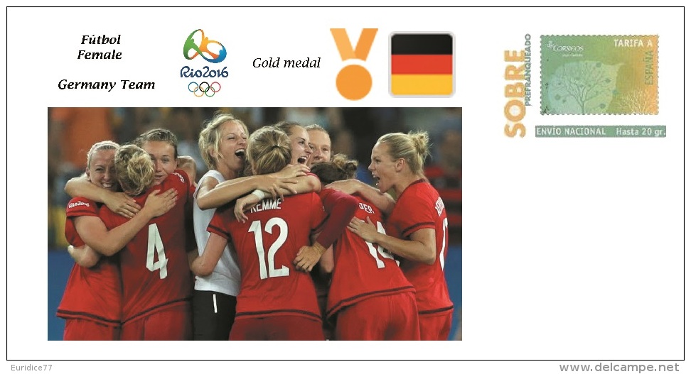 Spain 2016 - Olympic Games Rio 2016 - Gold Medal Football Female Germany Cover - Otros & Sin Clasificación