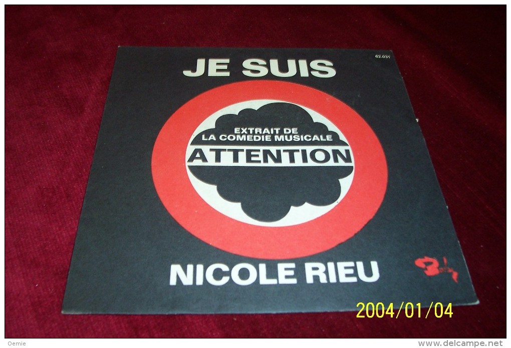 NICOLE RIEU  ° JE SUIS - Autógrafos