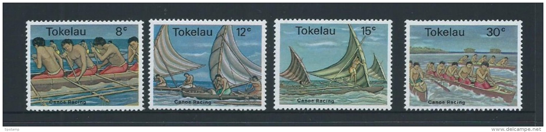 Tokelau 1978 Canoe Sport Set 4 MNH - Tokelau