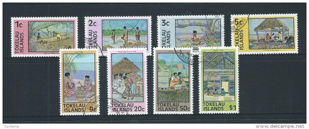 Tokelau 1976 Local Industry Definitive Set 8 FU - Tokelau