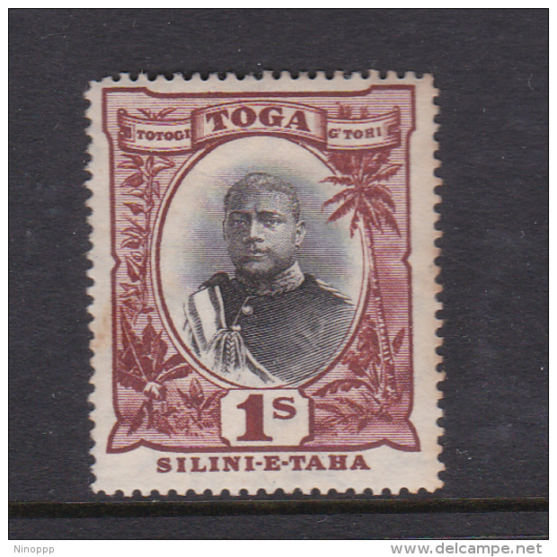 Tonga SG 50 1897 King George II One Shilling Mint Hinged - Tonga (1970-...)