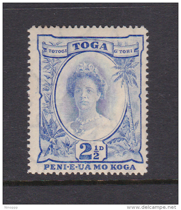 Tonga SG 59 1934 Queen Salote Two And Half Pence Ultramarine Mint - Tonga (1970-...)