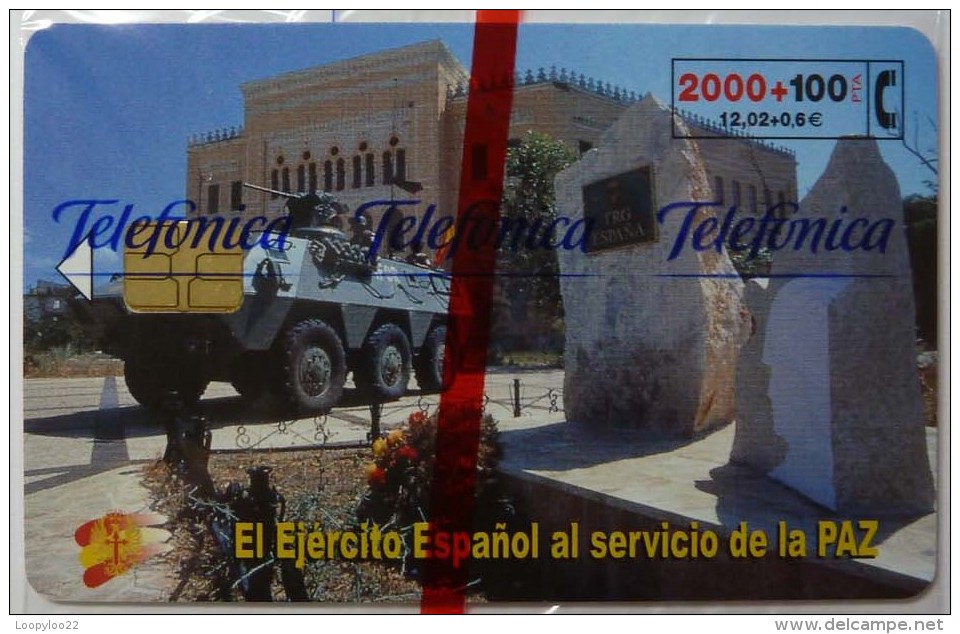 SPAIN - Chip - 2000 Units - El Ejercito Espanol - 03.01 - 9400ex - CP-205 - Mint Blister - Conmemorativas Y Publicitarias