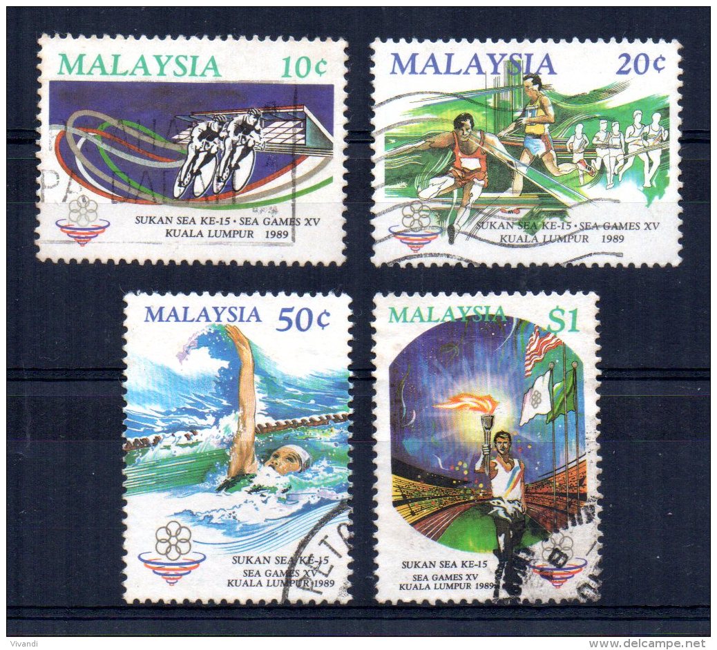 Malaysia - 1989 - 15th South East Asian Games - Used - Malaysia (1964-...)