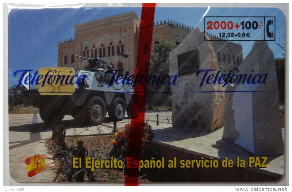 SPAIN - Chip - 2000 Units - El Ejercito Espanol - 04.01 - 2268ex - CP-207 - Mint Blister - Herdenkingsreclame