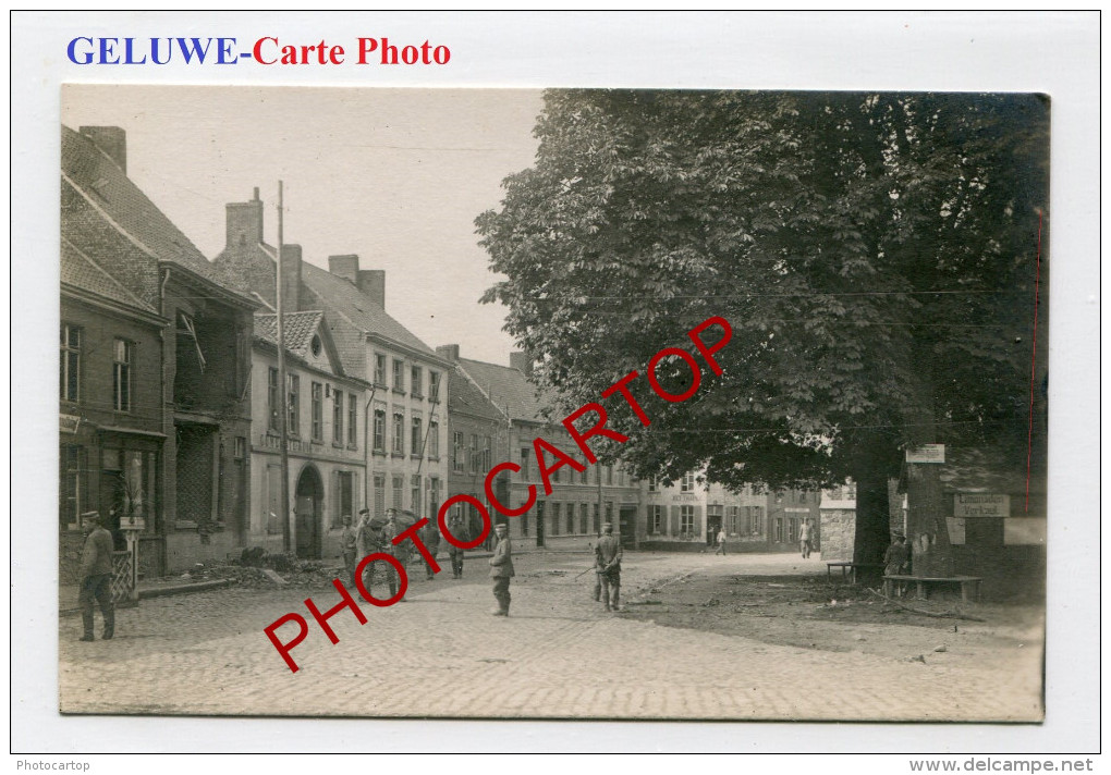 GELUWE-CARTE PHOTO Allemande-Guerre 14-18-1 WK-BELGIQUE-BELGIEN-Flandern- - Wervik