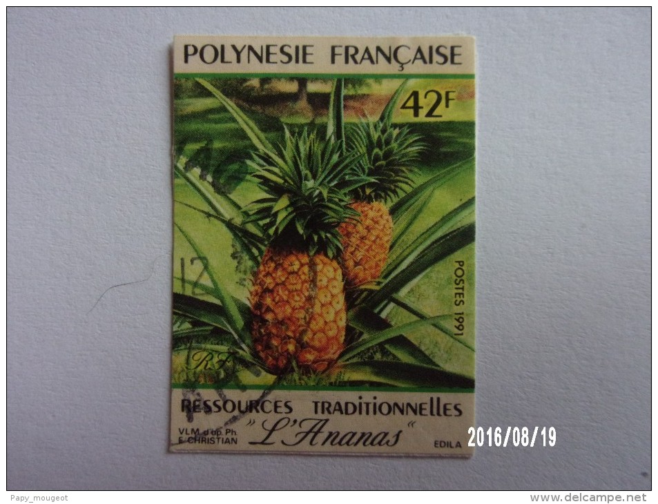 N°374 -  Ananas Sur Pied (adhésif Non Dentelé) - Used Stamps