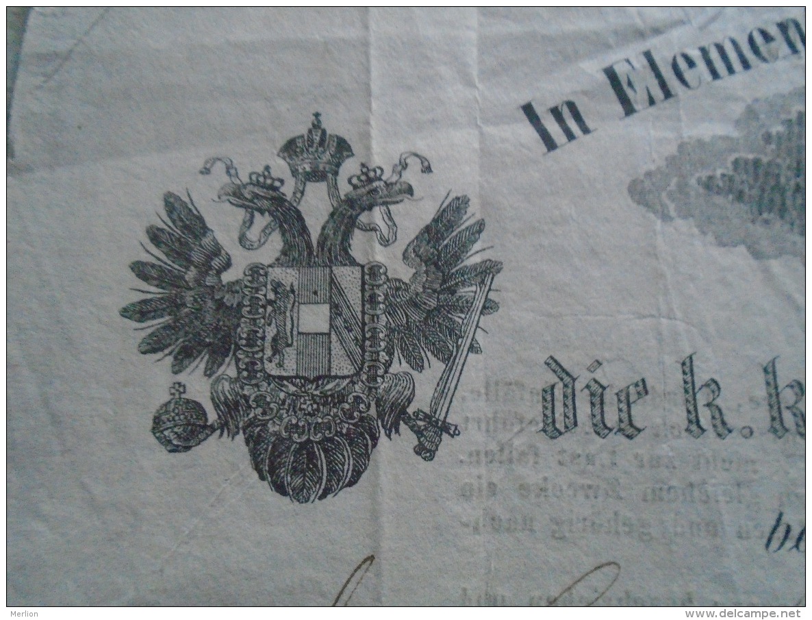 D138935 TRIEST Die K.k. Priv.Azienda   Assiguratrice -1843  RAAB (Györ,Hungary) - Autriche