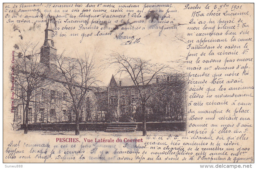 Pesches - Vue Latérale Du Couvent (1901) - Couvin