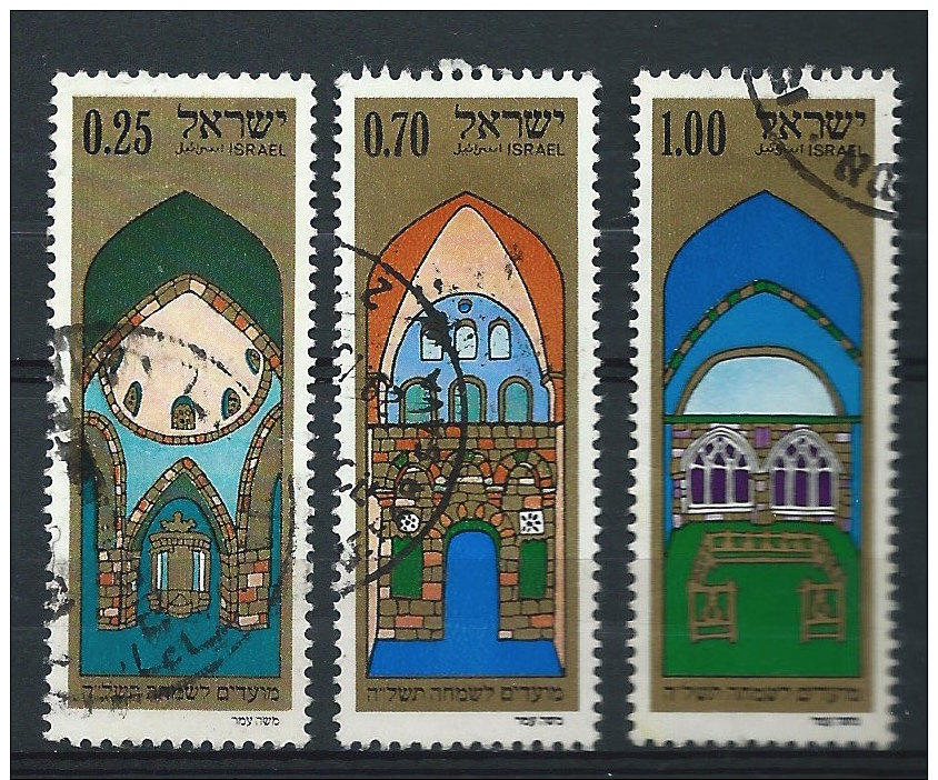 ISRAEL - N° 556 à 558 - Nouvel An 5735  - O - Usados (sin Tab)