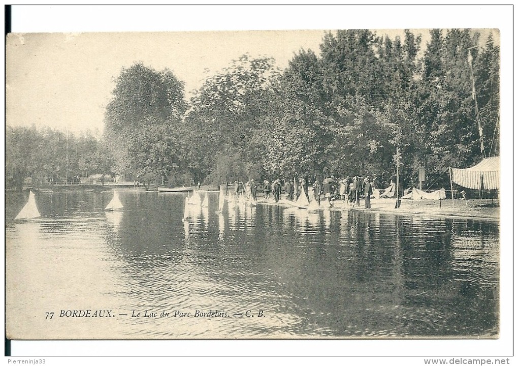 Bordeaux (Gironde) Petits Voiliers Sur Le Lac Du Parc Bordelais - Bordeaux