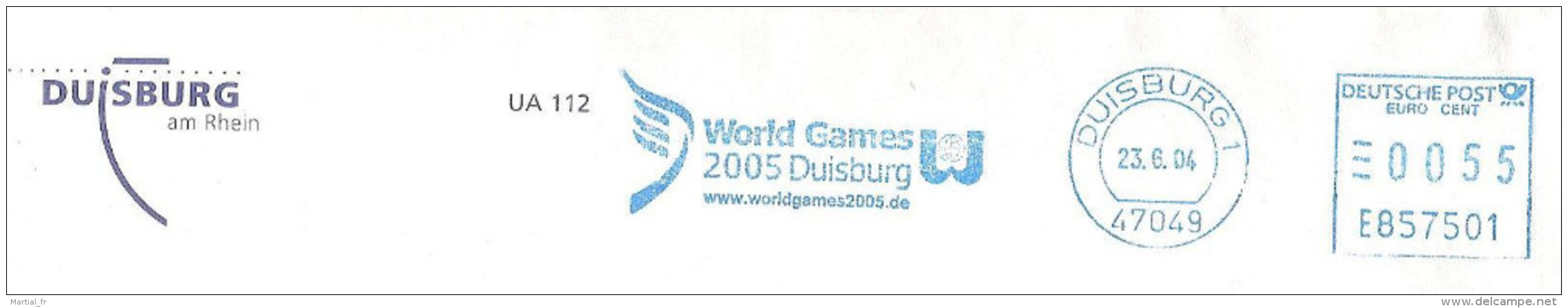 2 EMA ALLEMAGNE DEUTSCHLAND GERMANY SPORT JEU WORLD GAMES DUISBURG BOTTROP OBERHAUSEN MULHEIM RUHR INTERNET - Other & Unclassified