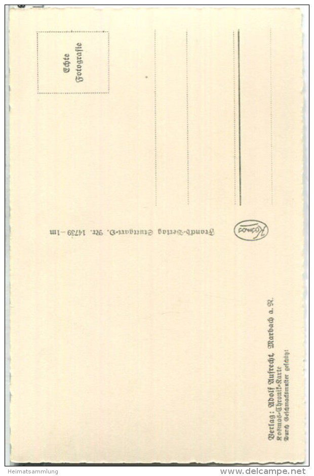 71672 Marbach Am Neckar - Schillerhaus - Foto-Ansichtskarte - Verlag Adolf Aufrecht Marbach - Marbach