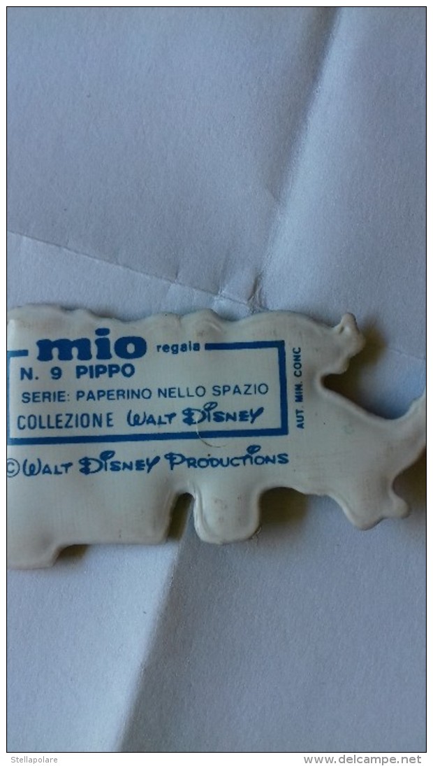 Figurina MIO LOCATELLI Plasteco Serie PAPERINO NELLO SPAZIO N. 9 PIPPO - Topolino Paperino Disney - Disney