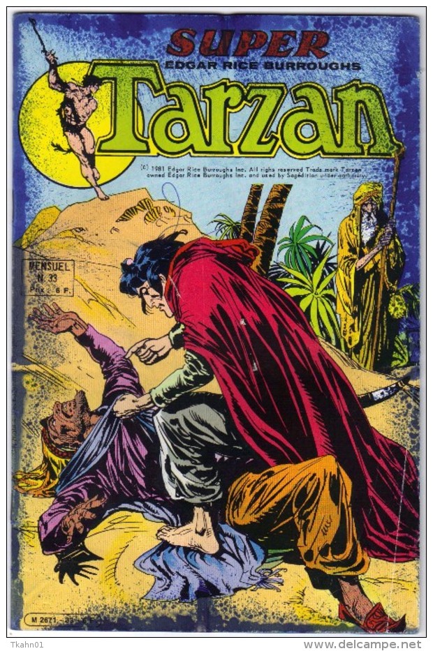 SUPER-TARZAN  N° 33 " SAGEDITION " DE 1981 - Tarzan