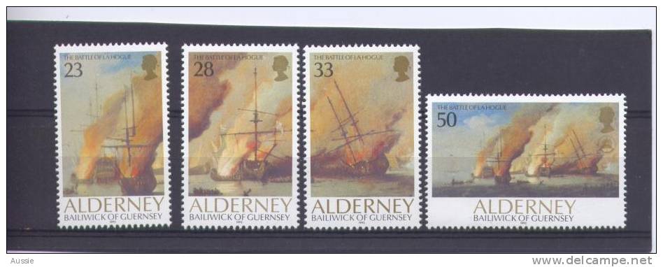 Alderney Aurigny 1992 Yvert 55-58*** MNH Cote 15,00 Euro  Bateaux Boten Ships - Alderney