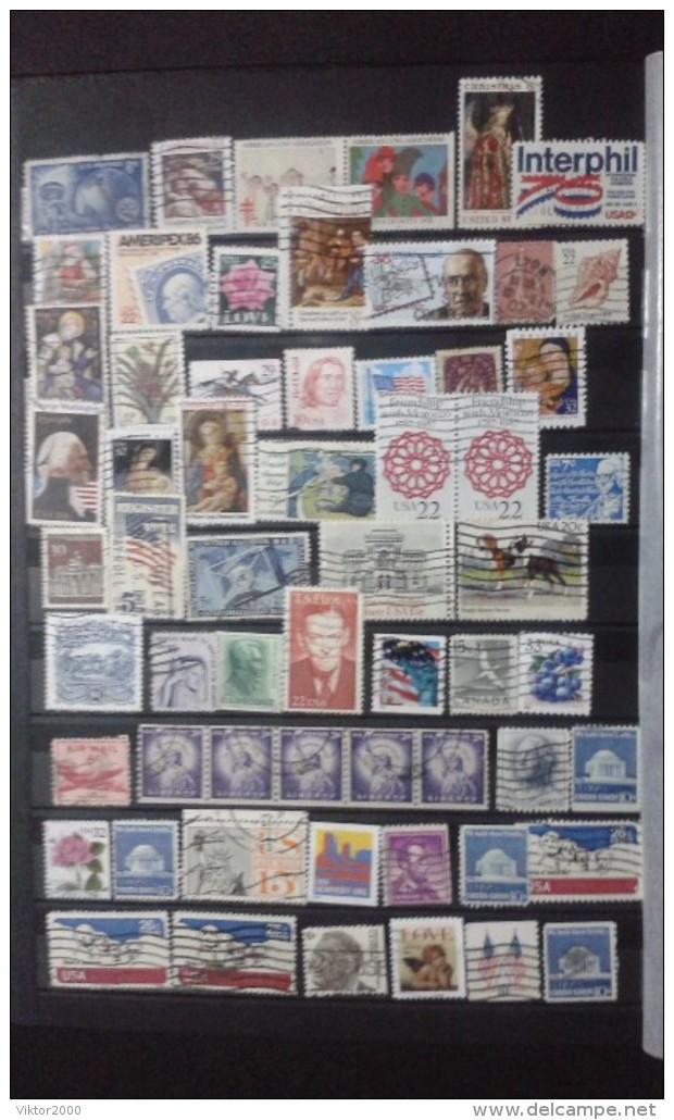 Collection. Without an album . postage stamps/usados /USA