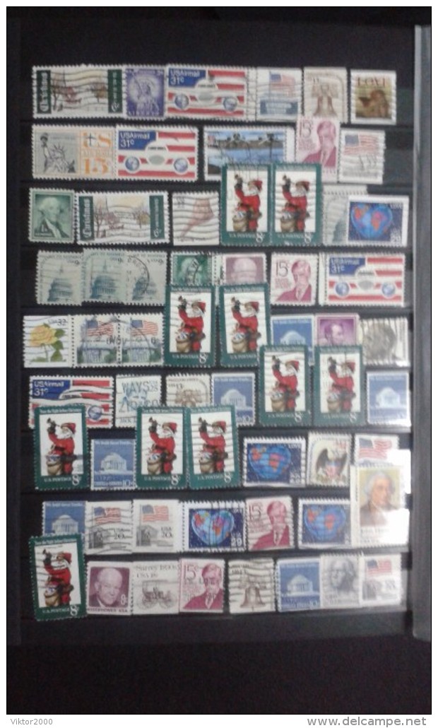 Collection. Without an album . postage stamps/usados /USA