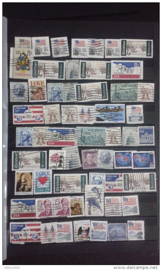 Collection. Without an album . postage stamps/usados /USA