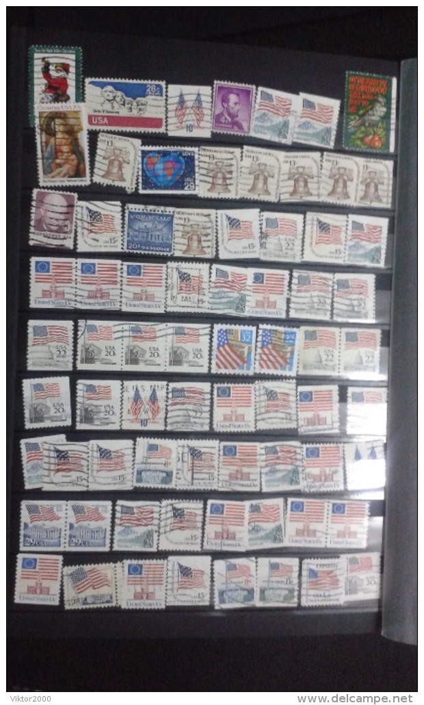 Collection. Without an album . postage stamps/usados /USA