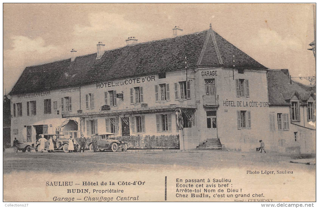 21-SAULIEU- HÔTEL DE LA CÔTE D'OR, DUBIN PROPRIETAIRE - Saulieu