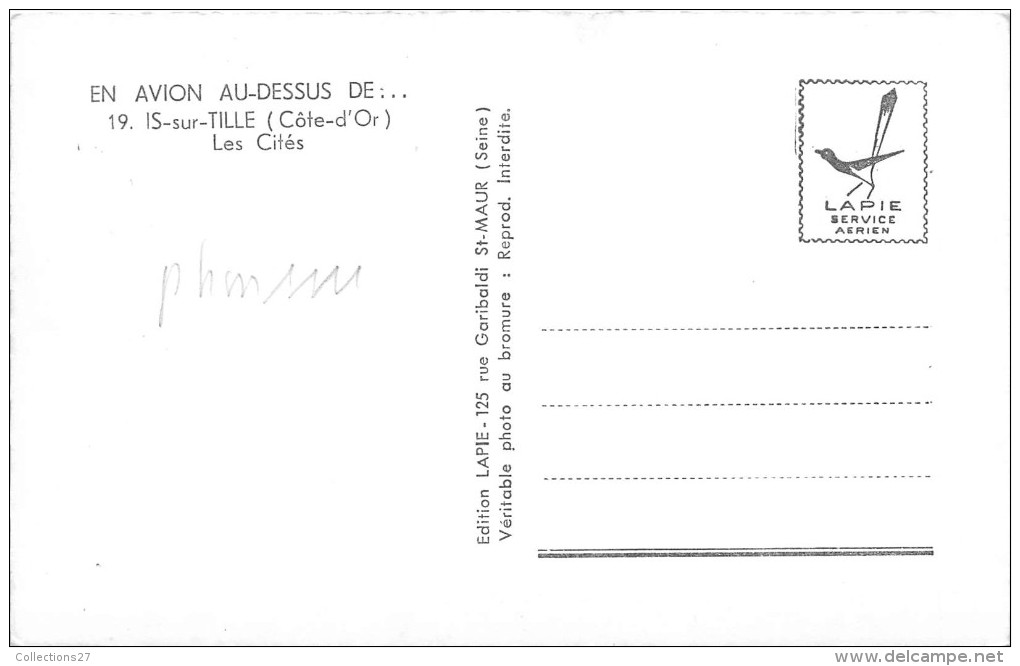 21-IS-SUR-TILLE- VUE DU CIEL, LES CITES - Is Sur Tille