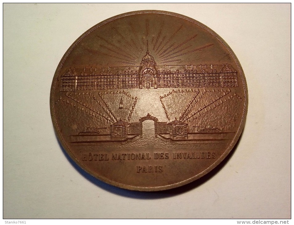 GROSSE MEDAILLE MILITAIRE BRONZE DE L' ARMEE DE TERRE HOTEL NATIONAL DES INVALIDES MONNAIE DE PARIS  Dans Son écrin - Other & Unclassified