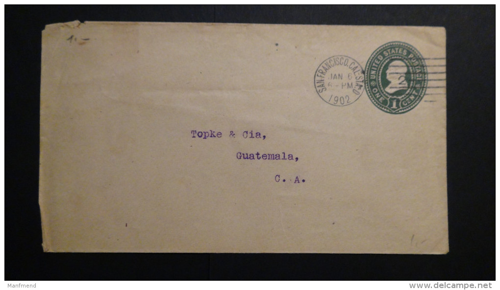 USA - 1902-01-06 - 1 Cent - Envelope - Postal Stationery - Used - Look Scan - 1901-20