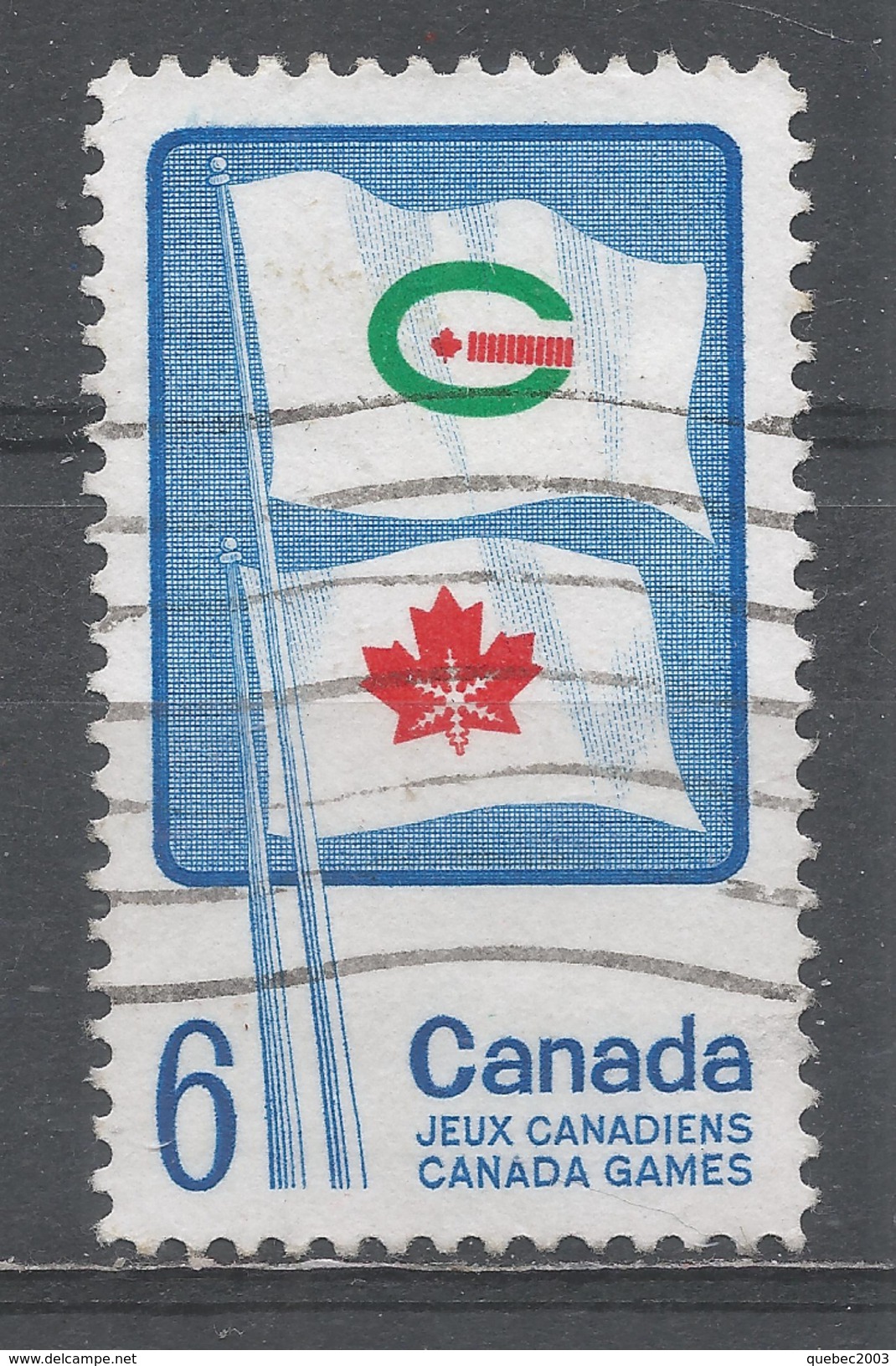 Canada 1969. Scott #500 (U) Flag Of Summer And Winter Canada Games ** Complet Issue - Usados
