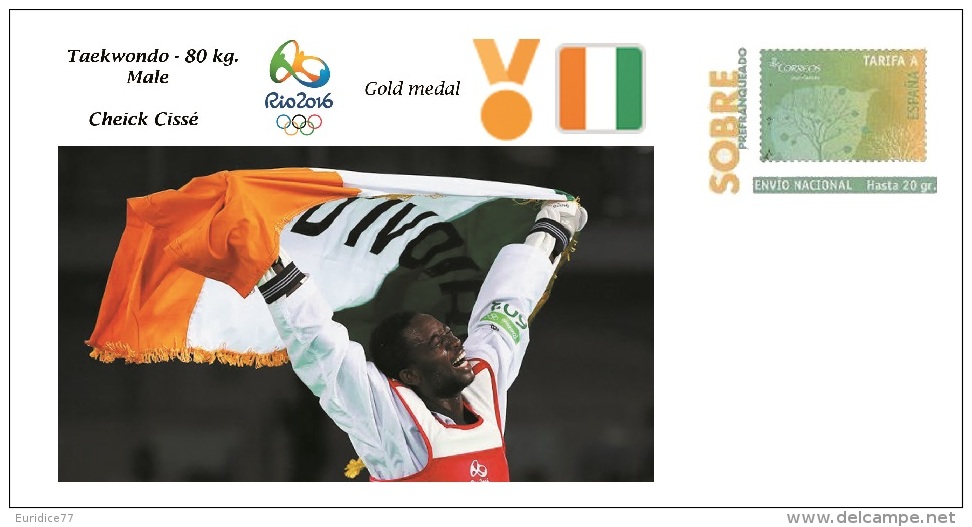 Spain 2016 - Olympic Games Rio 2016 - Gold Medal Taekwondo Male Ivory Coast Cover - Otros & Sin Clasificación