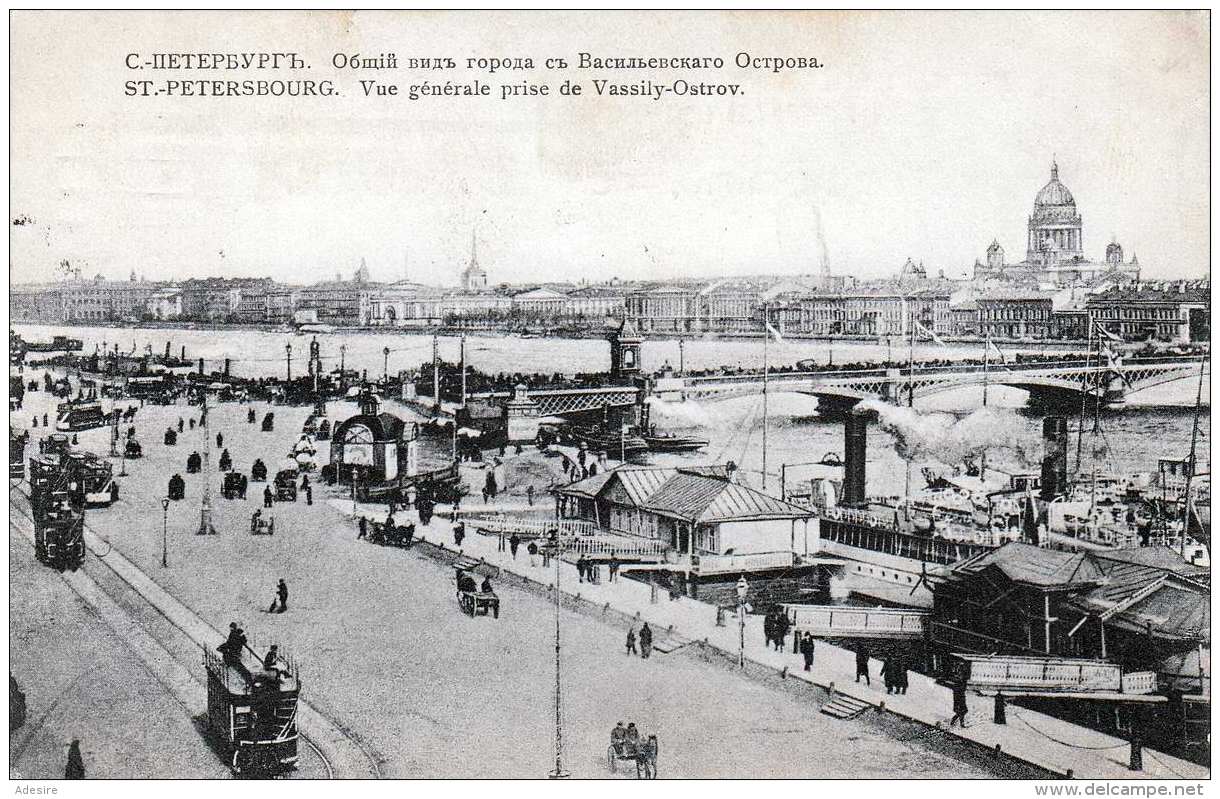 ST.PETERSBOURG (Russland) - Vue Generaleprise De Vassily-Ostrov, Gel.1910? - Russland