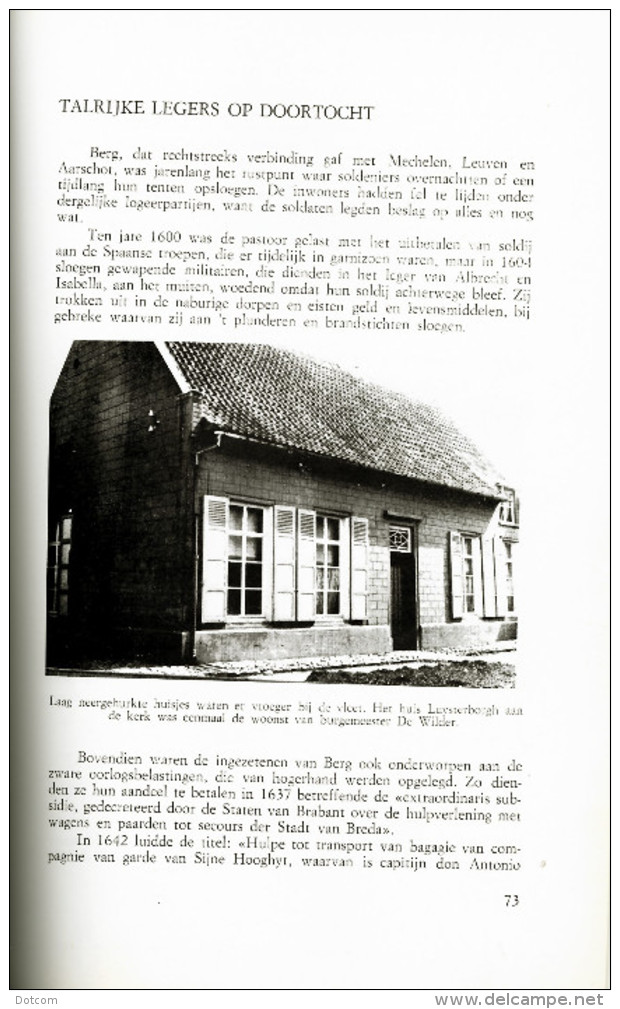 KAMPENHOUT - Geschiedenis Van Berg Door De Eeuwen Heen - Door Jos. Lauwers - Kampenhout