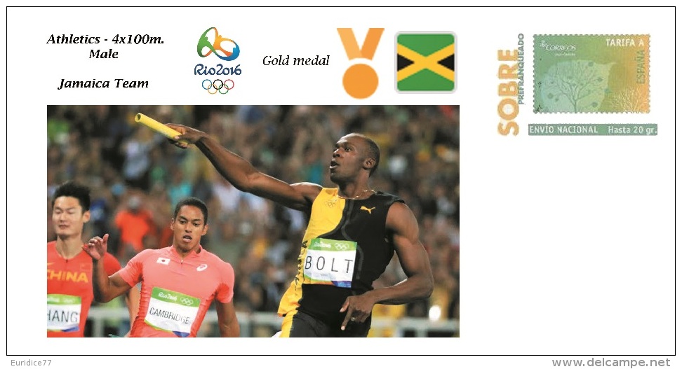 Spain 2016 - Olympic Games Rio 2016 - Gold Medal Athletics 4x100m. Male Jamaica Cover - Otros & Sin Clasificación