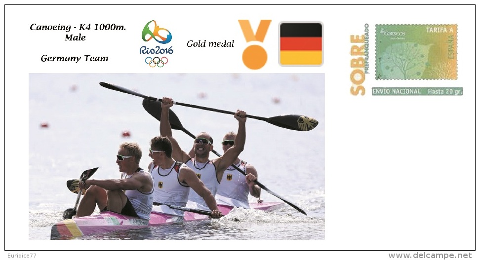 Spain 2016 - Olympic Games Rio 2016 - Gold Medal Canoeing Male Germany Cover - Otros & Sin Clasificación