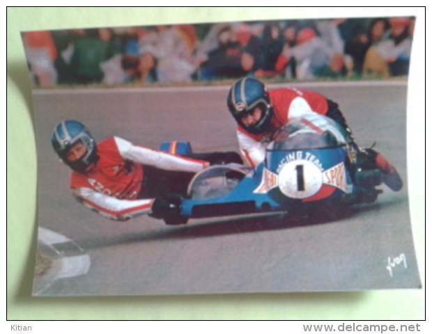 SCHARWARZEL - HUBERT. Konig.Assen(Hollande)carte Année 76. Un Peu Arraché Derrière La Carte Et Trace De Scotch Voir Scan - Sport Moto