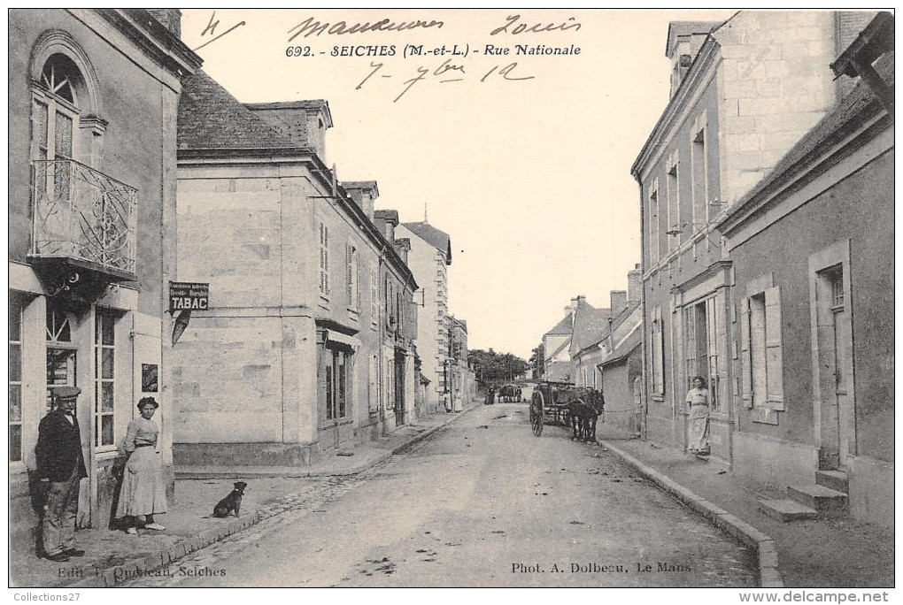 49-SEICHES- RUE NATIONALE - Seiches Sur Le Loir