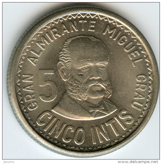 Pérou Peru 5 Intis 1987 UNC KM 300 - Peru