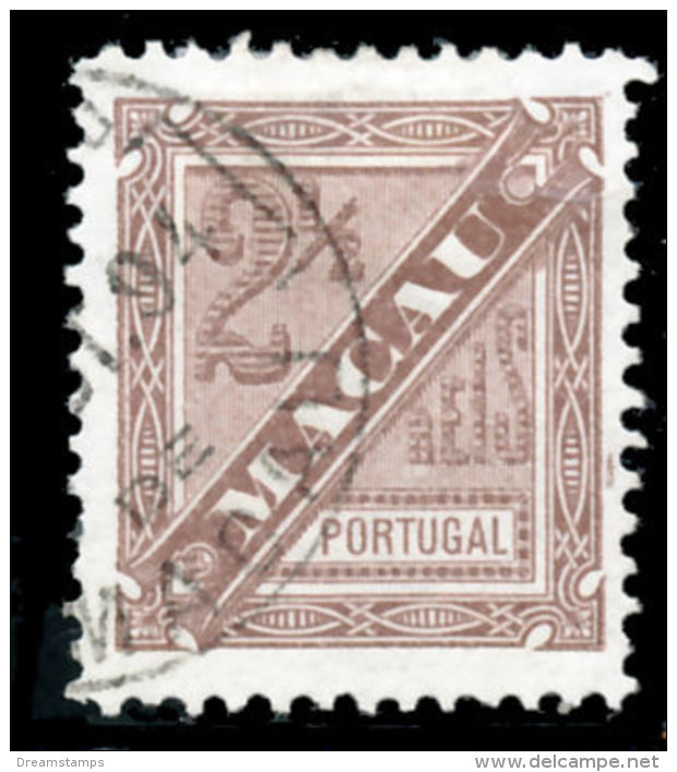 !										■■■■■ds■■ Macao 1893 AF#46ø King Carlos, Newspapers 2,5 Réis (x10301) - Oblitérés