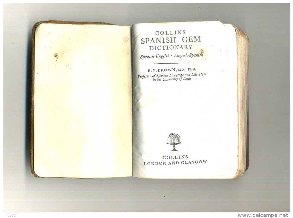 - COLLINS SPANISH-ENGLISH ENGLISH-SPANISH DICTIONARY . LONDON AND GLASGOW 1959 . - Wörterbücher