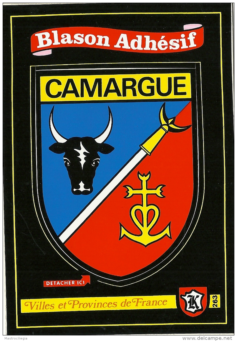 CAMARGUE  Blason Adhésif  Villes Et Provinces De France  Adesivi Stemmi Francesi  Scudetto - Adesivi