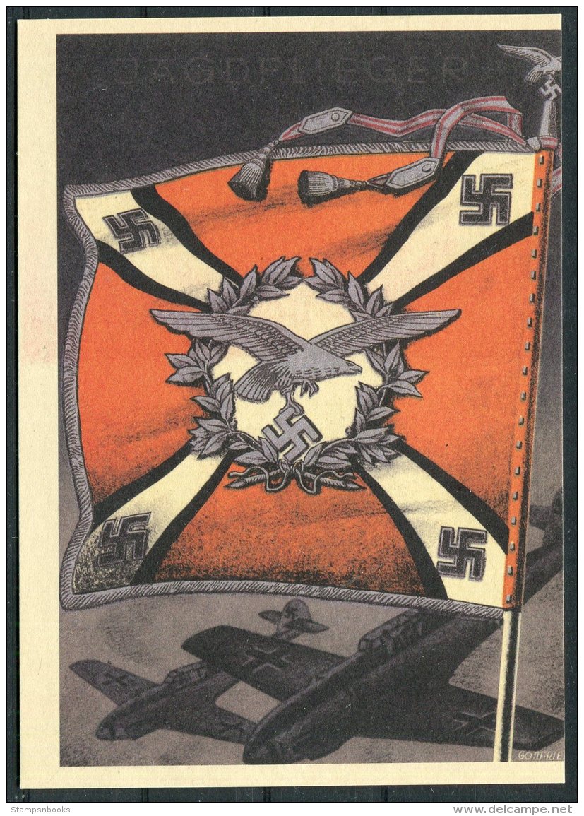 Germany DR Deutsche Reich Propoganda Wehrmacht Standarten Postcard 16 (REPRODUCTION) - War 1939-45