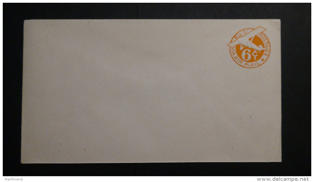 USA - 6 Cents Airmail - Envelope - Postal Stationery - Unused - Look Scan - 1921-40