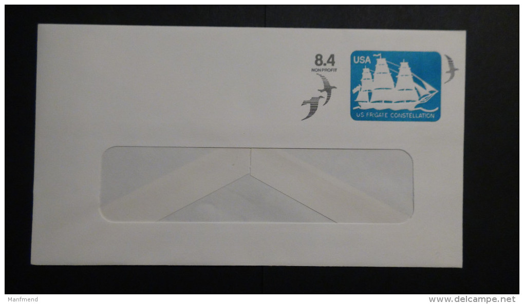 USA - 8.4 Cents US Frigate Constellation - Envelope - Postal Stationery - Unused - Look Scan - 1961-80