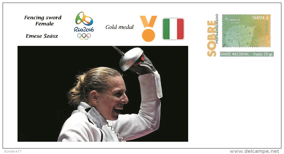 Spain 2016 - Olympic Games Rio 2016 - Gold Medal Fencing Sword Hungary Cover - Otros & Sin Clasificación