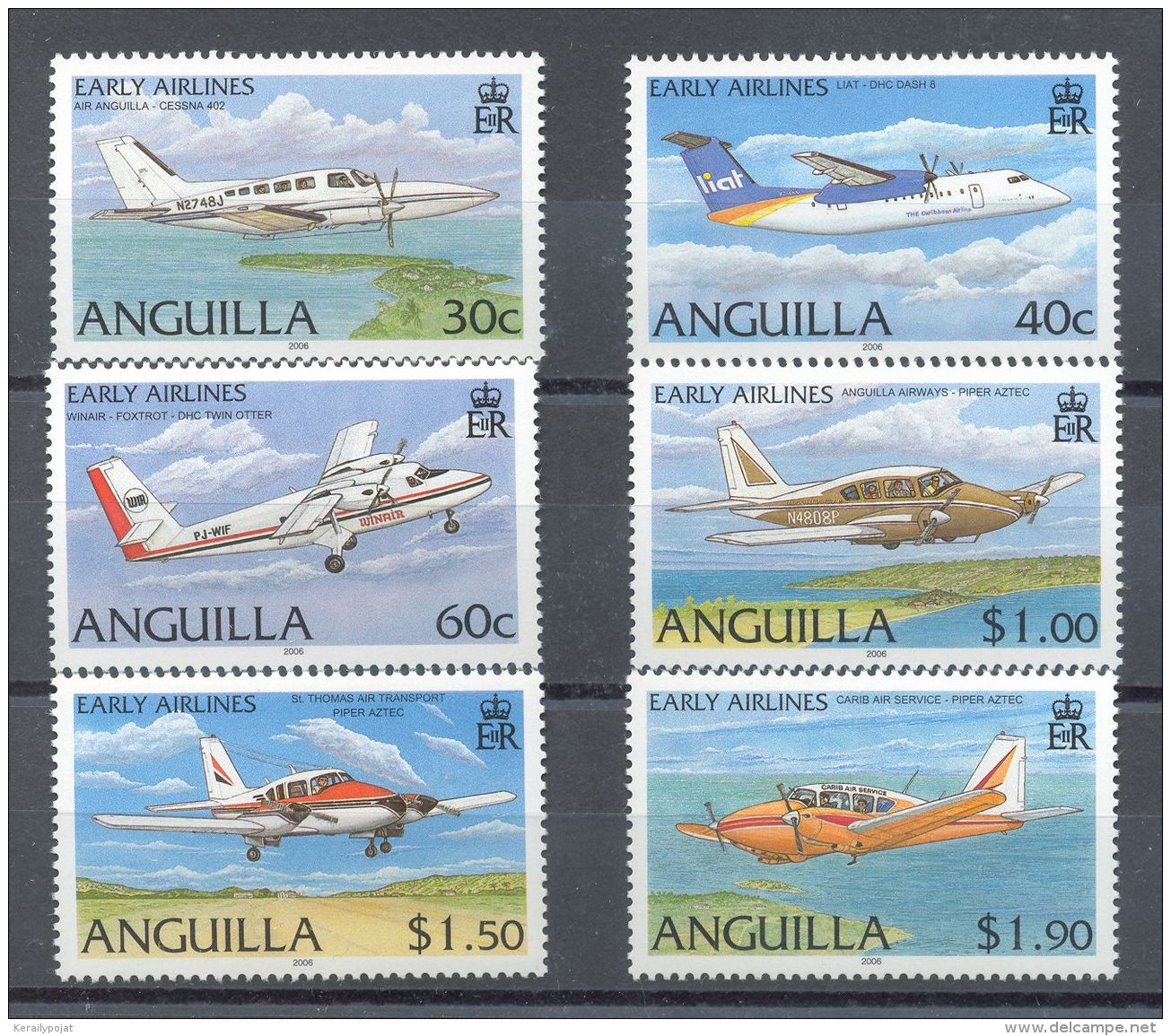 Anguilla - 2006 Airlines And Airliners MNH__(TH-12856) - Anguilla (1968-...)