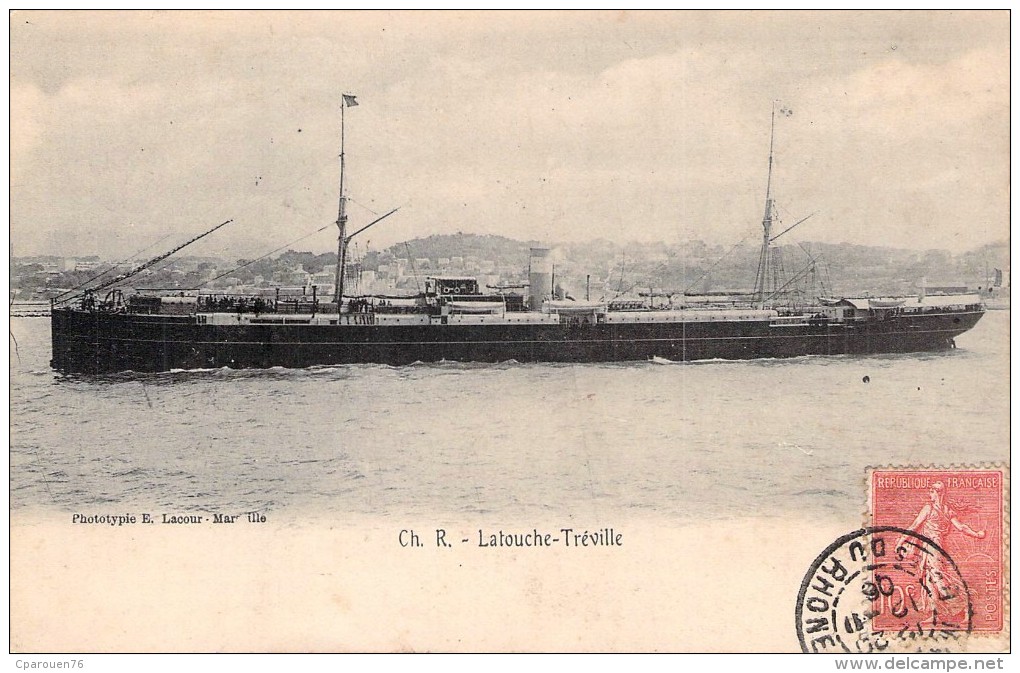 Cpa Bateau " Colombo " Ch R Latouche Tréville - Paquebots