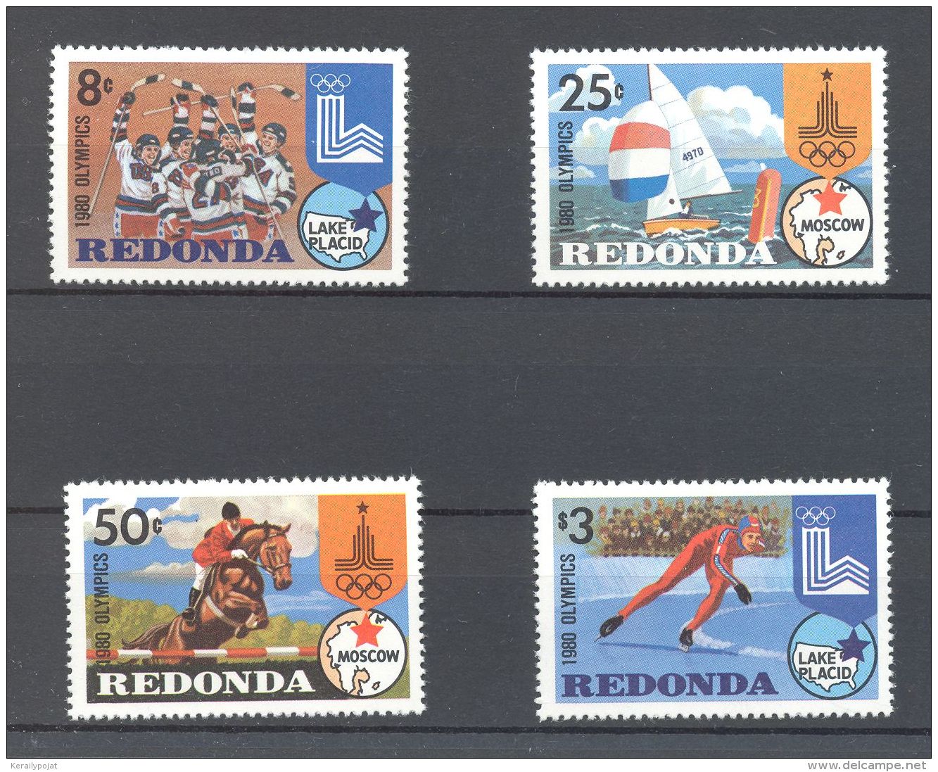 Redonda - 1980 Lake Placid MNH__(TH-16654) - 1960-1981 Autonomie Interne