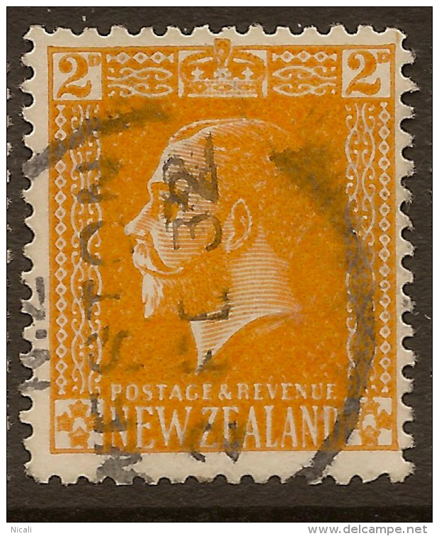 NZ 1915 2d KGV WT P14 Pmk Weston SG 451b U #VY214 - Oblitérés