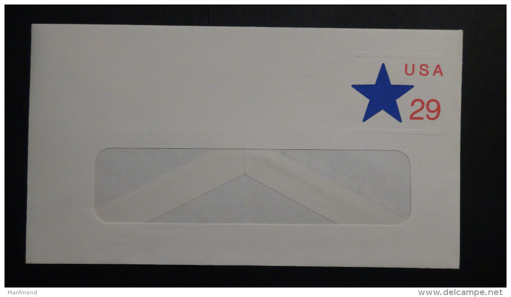 USA - 1991- 29 Cents - Envelope - Postal Stationery - Unused - Look Scan - 1981-00